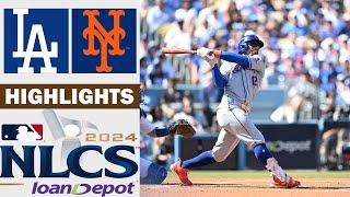 Los Angeles Dodgers vs New York Mets Game 2 Highlights | NLCS | (10/14/2024)