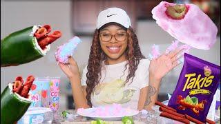 Trying VIRAL TikTok Snacks | Pickles w/ Cotton Candy | JALAPEÑO WITH CREAM CHEESE & TAKIS