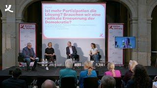 Demokratie Forum 2024: Mehr Partizipation als Lösung? Braucht es die erneuerte Demokratie?