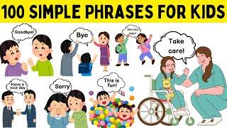 100 Simple Phrases for kids | Basic useful phrases for kids |  Daily Routine Phrases Vocabulary