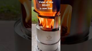 The perfect wood gasifier stove...and it's cheap! Lino to video below #woodstove #gasifier