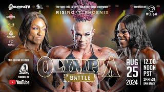 WATCH!!  OLYMPIA BATTLE WOMEN'S BODYBUILDING!  WHO's GONNA WIN???!!!!!