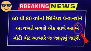 (46) 60 થી 80 વર્ષનાં સિનિયર પેન્શનરો ને આ વખતે મળશે બે મોટી ભેટ | Pensioners Big Update Today