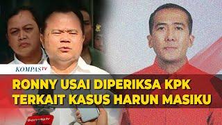 [FULL] Eks Dirjen Imigrasi Ronny Sompie Buka Suara usai Diperiksa KPK Terkait Kasus Harun Masiku