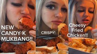 NEW CANDY K MUKBANG!!! Cheesy Fried Chicken *CRUNCHY & CRISPY*!!