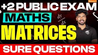 Plus Two Maths | Important Questions | Matrices | Public Exam 2025 | Eduport Plus Two