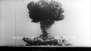 HD unedit China first atomic bomb detonation 1964 B&W