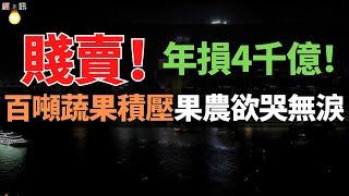 慘！年損失4000億！百噸水果積壓、賤賣都沒人要。農民損失慘重欲哭無淚，店家懷疑中國人沒錢消費了。