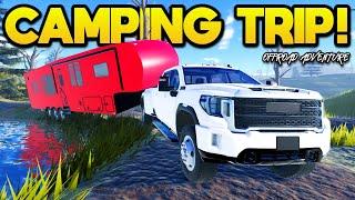 CAMPING with a TRAILER in Roblox American Plains Mudding!