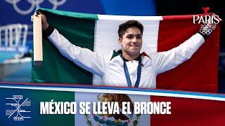 Osmar Olvera de México gana histórico bronce en Clavados | Juegos Olímpicos París 2024