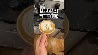 Winged Tulip Latte Art #latteart #latte #espresso