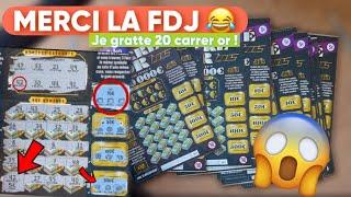 JE GRATTE 100€ DE TICKETS CARRER OR  VIDÉO SURPRENANTE ️