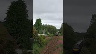 ScotRail class 170 and 158 DMUs making their way south