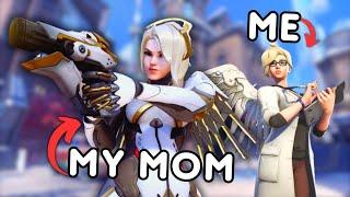 i taught my MOM how to play OVERWATCH..