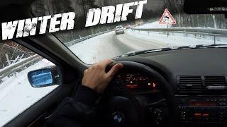 Drifting Everywhere | BMW E46 Winter Drift | POV