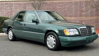 1995 Mercedes-Benz E300 Diesel in Spuce Green over parchment leather 51k miles 4/13/24