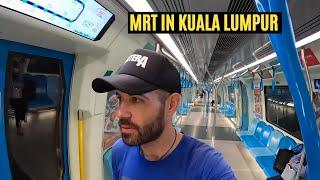 $1 MRT Train in Kuala Lumpur, Malaysia 