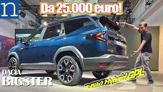 Dacia BIGSTER | Da 25 mila € una Dacia large ibrida GPL con motori più potenti.