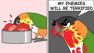 Funny Comics With Parrot Thought Twist #5 | Parrot Comic Dub