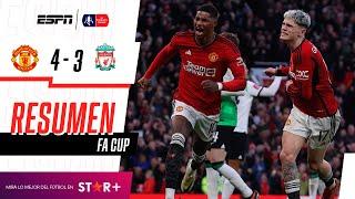 ¡REMONTADA ÉPICA DE LOS DIABLOS ROJOS PARA METERSE EN SEMIS! | Man. United 4-3 Liverpool | RESUMEN