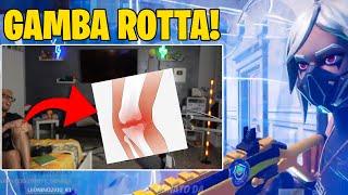 RISCHIO DI ROMPERMI UNA GAMBA SCLERANDO su FORTNITE! 