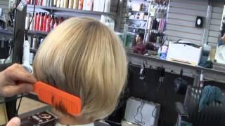 Sexy Blonde Womens bob clipper haircut / Part 2