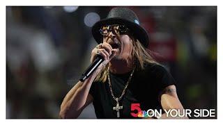 Kid Rock performs prior to Donald Trump's speech at the 2024 Republican National Convention