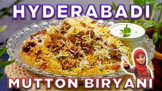 Authentic Hyderabadi Mutton Biryani | Hyderabadi Mutton Dum Biryani #ammikekhane #biryani