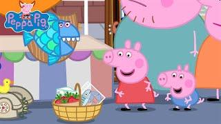 Peppa Pig Full Episodes - The Market - Cartoons for Children