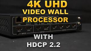 HDCP 2.2 Compliant 4K UHD Video Wall Processor w/IP Control | BG-UHD-VW24