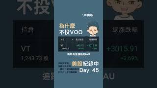 為什麼不投資VOO？過往年化報酬比較高，，為什麼不選他！