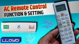 Lloyd AC Remote Control All Functions explainedHow to use Lloyd AC Remote Control?