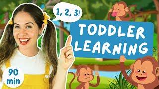 Toddler Learning with Ms Catherine | 90 minute compilation episode | Learn sing & play | Jiggle Jam