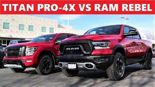 2021 Ram Rebel Vs 2021 Nissan Titan Pro-4X Driving Comparison: Which Truck Has The Better Engine?