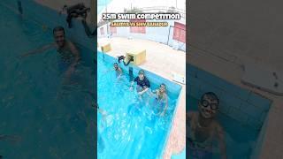 Saumya Vs Shiv Bahadur - 25m Swimming Race  #swimming #swimmingtips #girl