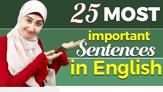 25 Common English Phrases - the most important sentences for daily use