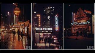 40 Vintage Photographs of New York City at Night during the 1940s