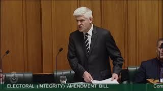 Electoral (Integrity) Amendment Bill - Committee Stage - Clause 1 - Video 10