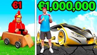 4 YOUTUBER JAGEN mit $1 VS $1,000,000 AUTO In GTA 5!