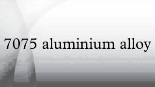 7075 aluminium alloy