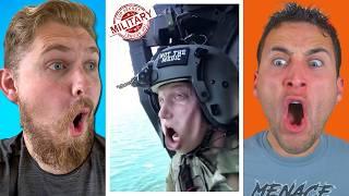 Reacting to MILITARY FAILS with NIKKO ORTIZ!!!