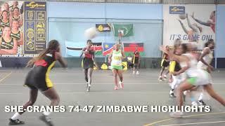 NETBALL UGANDA V ZIMBABWE HIGHLIGHTS.