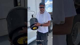 Replace Airbag on Tractor Trailer #truckingtips #truckdriversusa #truckrepair #trucker #driversview