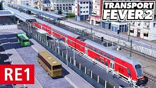 Transport Fever 2 | S7 F40 | MITFAHRT RE1 + S1 | Lets Play | deutsch