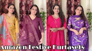 Amazon Festive Kurta Sets Haul | Amazon Haul | Kurtasets Haul