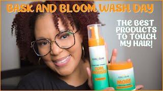 FULL WASH DAY ROUTINE ft. BASK AND BLOOM on 4C HAIR! | Seymone Jackson