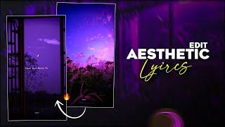 New Viral Aesthetic Lyrics Video Editing Alight Motion | Alight Motion Video Editing