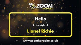 Lionel Richie - Hello - Karaoke Version from Zoom Karaoke