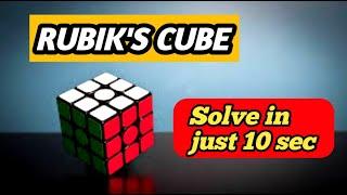 Rubik's Cube in 10 seconds || How to solve Rubik's cube || #shorts @RedKB