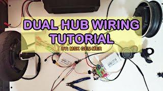 ELECTRIC SCOOTER DUAL HUB WIRING TUTORIAL DIY NJAX-T CONTROLLER / DUAL HUB E-BIKE / FIIDO DYU MOBER